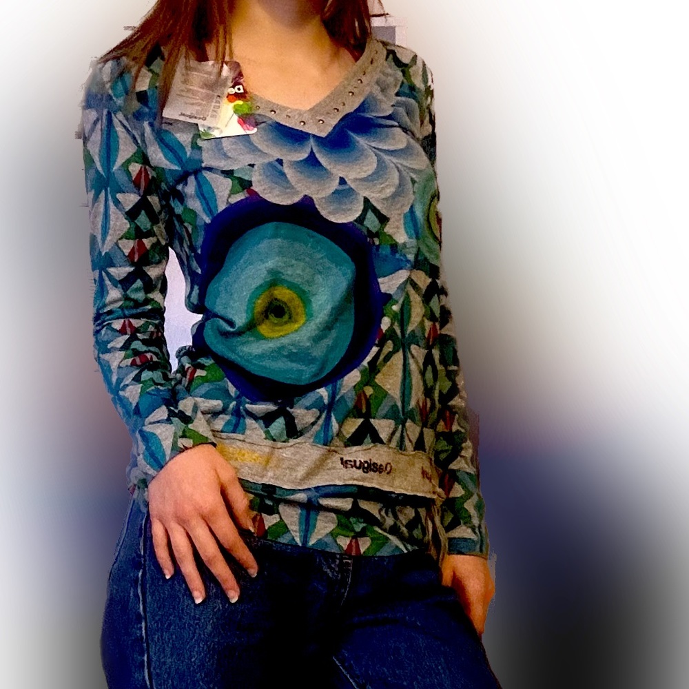 LAST CHANCE DONATING!! NWT Desigual long sleeve top